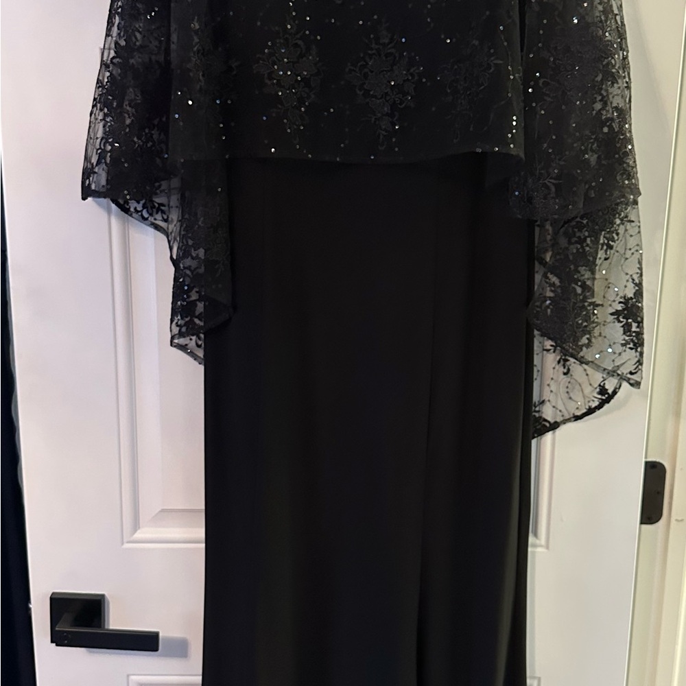 R&M Richards Black Sequin Dress